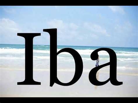 how to pronounce|Iba pa.